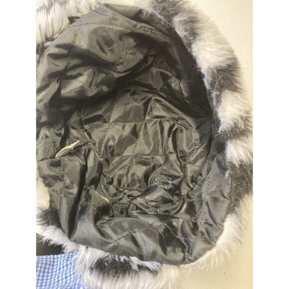 Vintage Retro Faux Fur Trapper Ski Pom Pom Winter Hat OS - Picture 4 of 8
